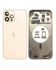 Comprar Chasis Carcasa Trasera para iPhone 12 Pro Max Dorado