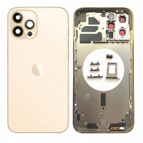 Comprar Chasis Carcasa Trasera para iPhone 12 Pro Max Dorado