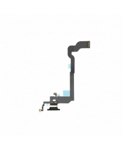 Conector de Carga y Micrófono para iPhone X - Negro