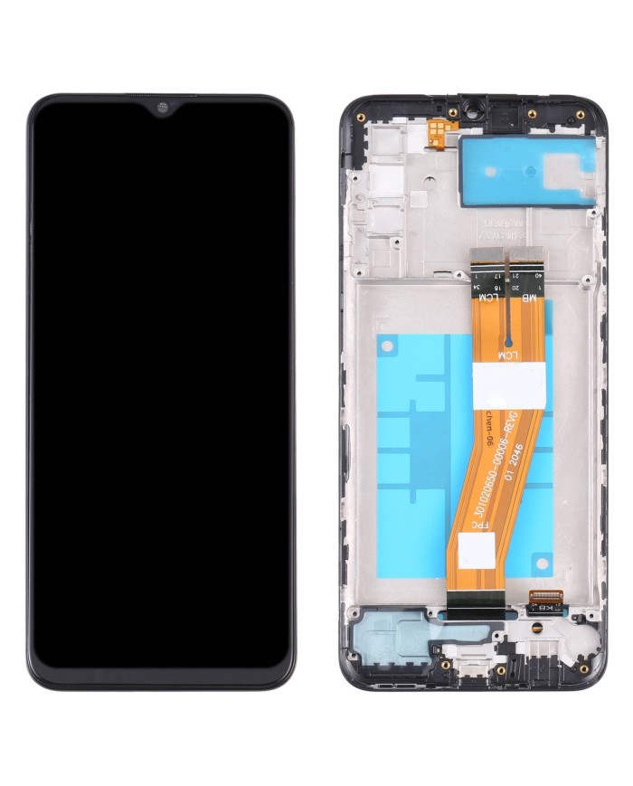 Pantalla con Marco Samsung Galaxy A02s Negra SM-A025G