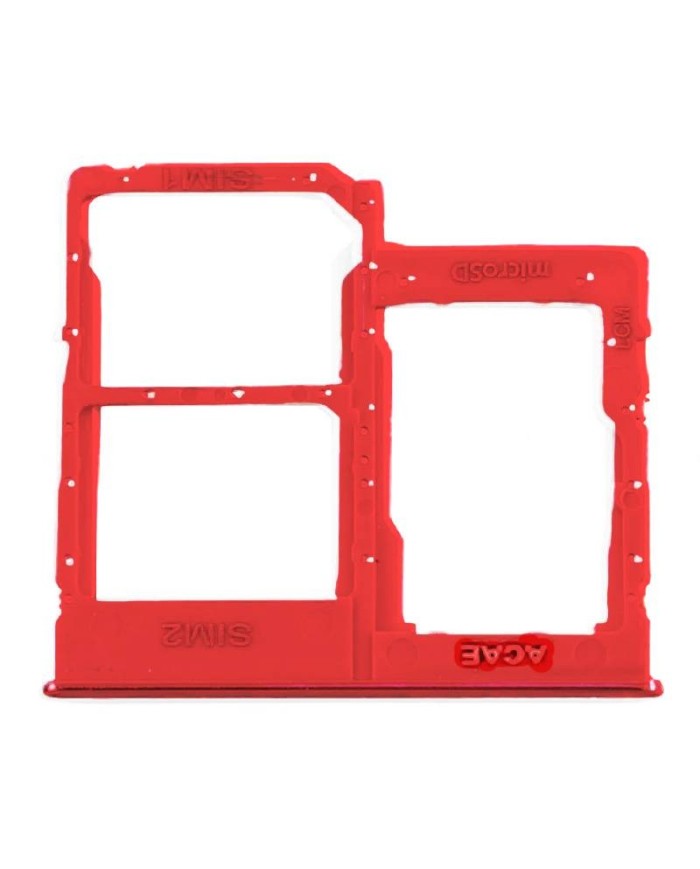Bandeja Sim y MicroSd para Samsung Galaxy A31 (A315) - Rojo