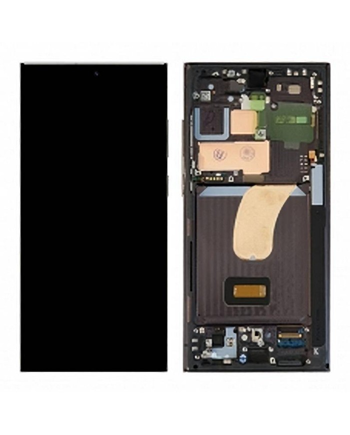Pantalla Para Samsung Galaxy S23 Ultra en Color Negro