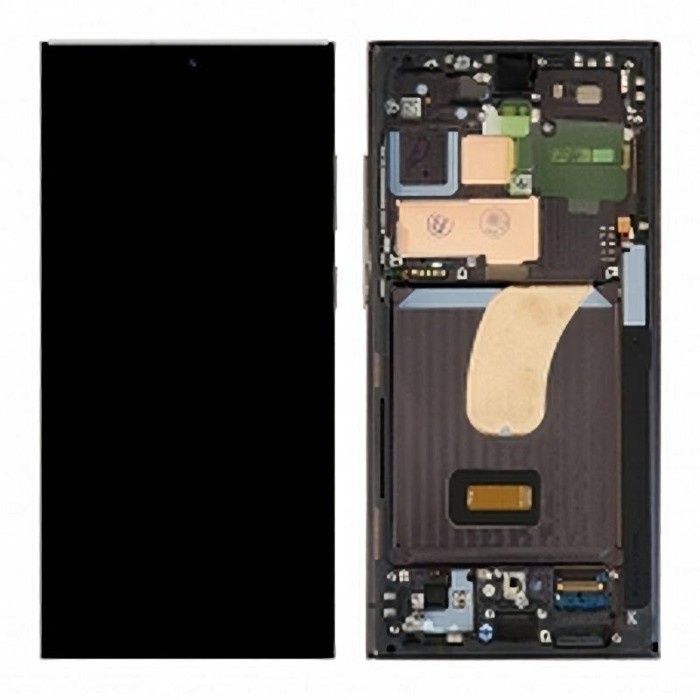 Pantalla Para Samsung Galaxy S23 Ultra en Color Negro