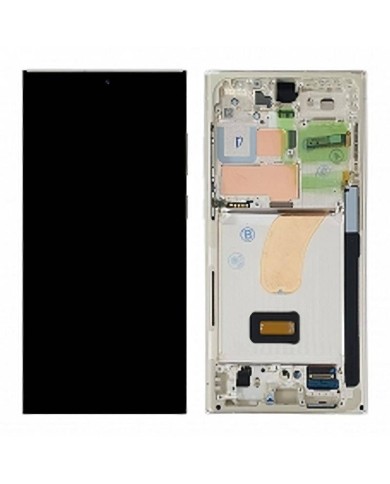Pantalla Para Samsung Galaxy S23 Ultra en Color Cream