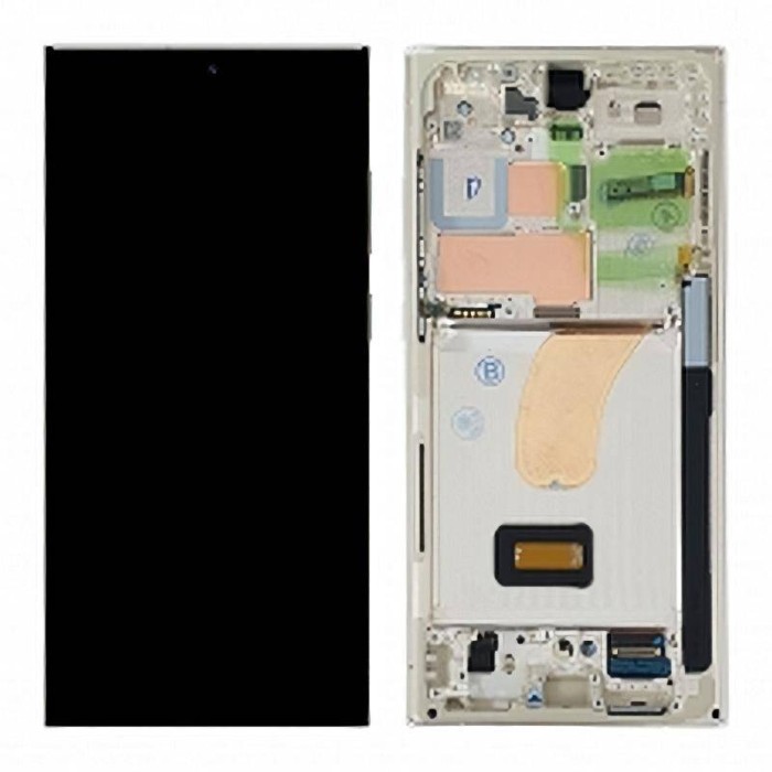 Pantalla Para Samsung Galaxy S23 Ultra en Color Cream