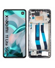 Pantalla Original con Marco para  Xiaomi Mi 11 Lite 4G Negro