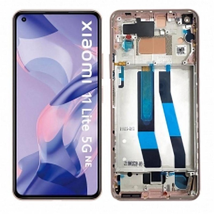 Pantalla  Original con Marco Xiaomi Mi 11 Lite 4G Rosa