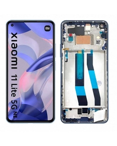 Pantalla Original con Marco Xiaomi Mi 11 Lite 5G Azul