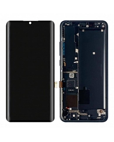 Pantalla Con Marco Xiaomi Mi Note 10, Mi Note 10 Pro,Mi CC9 Pro Negro