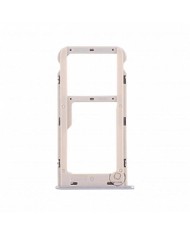 Bandeja Sim y MicroSD para Honor 6A Plata