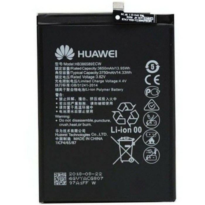 Bateria HB386589ECW para Huawei Honor 8X