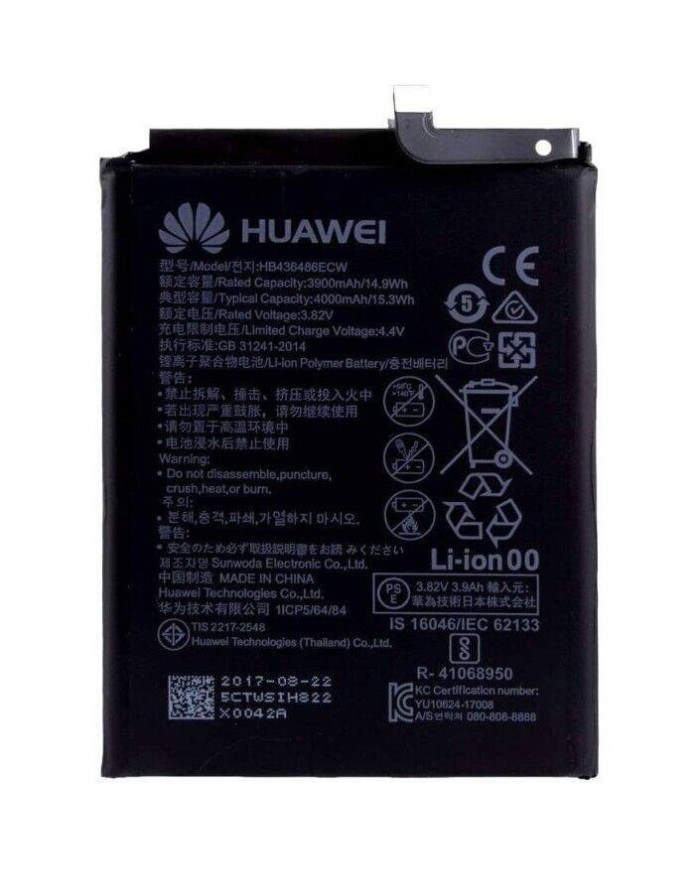 Bateria HB436486ECW para Huawei Honor 9X Pro