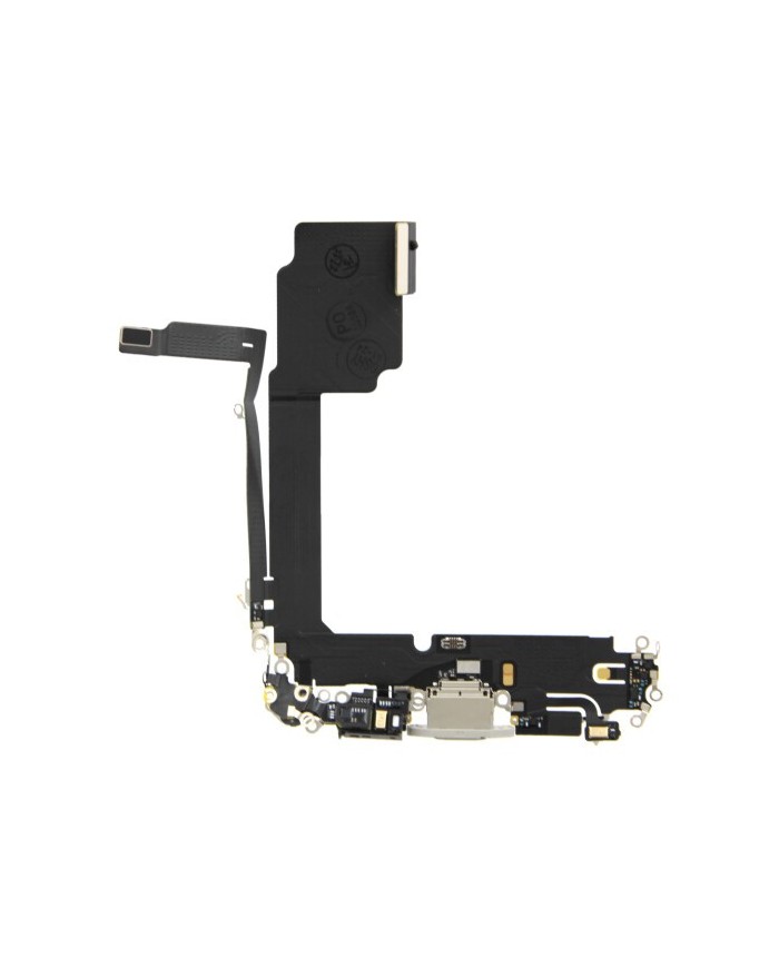 Flex Conector de Carga y Microfono iPhone 15 Pro Max Blanco