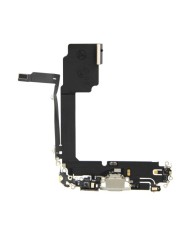 Flex Conector de Carga y Microfono iPhone 15 Pro Max Blanco