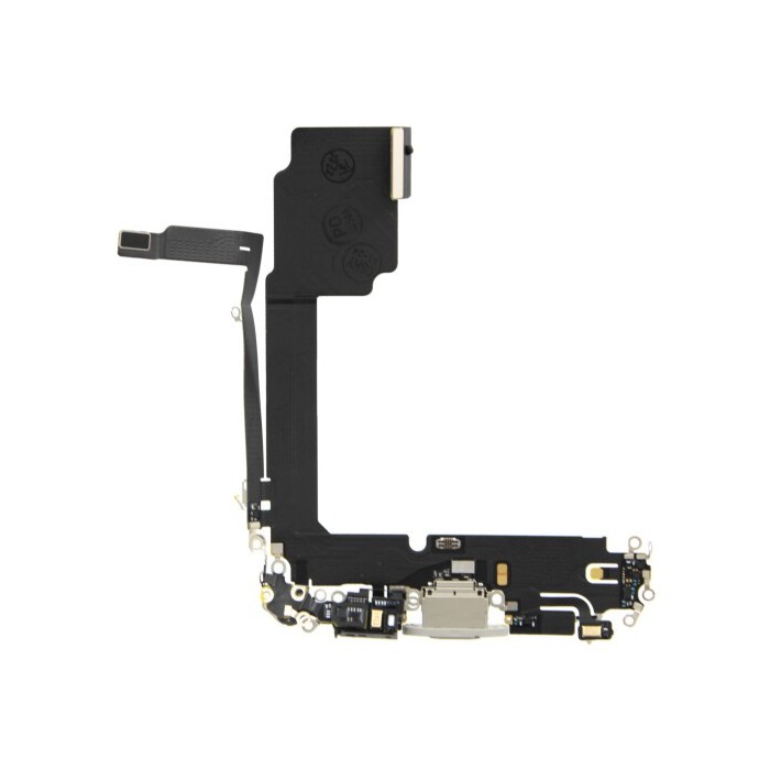 Flex Conector de Carga y Microfono iPhone 15 Pro Max Blanco