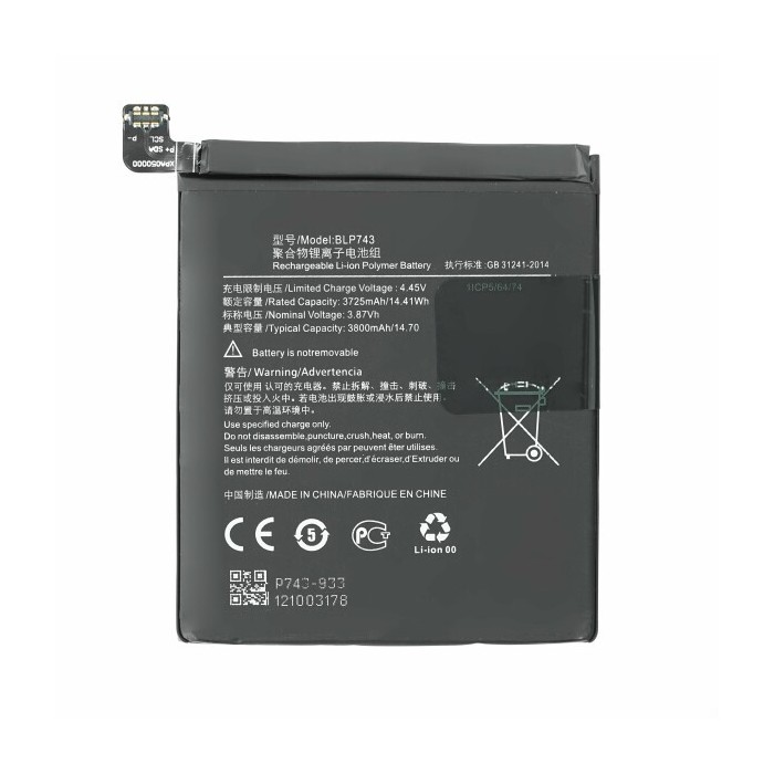 Bateria BLP743 para OnePlus 7T