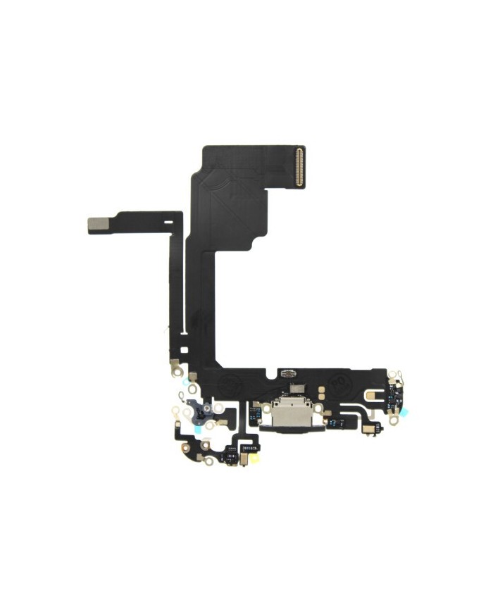Flex Conector de Carga y Microfono iPhone 15 Pro Negro