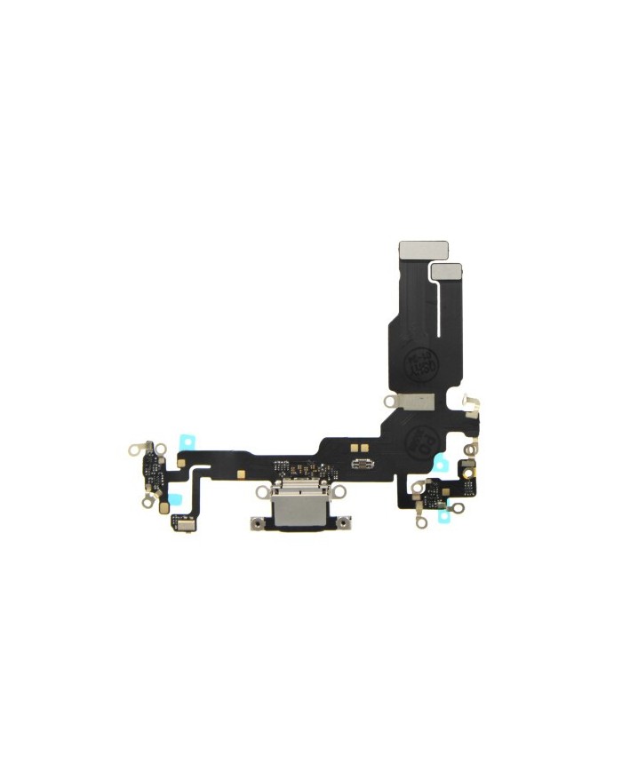 Flex Conector de Carga y Microfono iPhone 15 Negro
