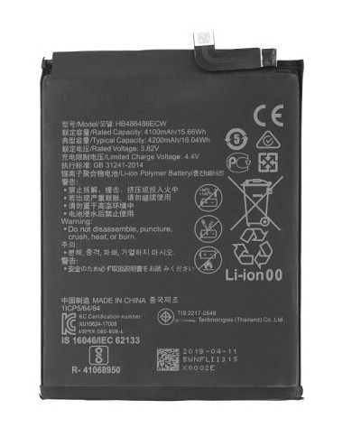 Bateria HB486486ECW para Huawei P30 Pro 4200 mAh