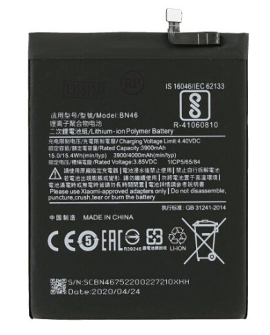 Comprar Batería BN46 Xiaomi Redmi 7 de Repuesto