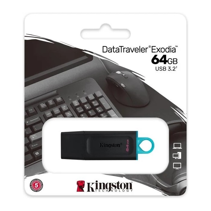 Pendrive Kingston DataTraveler Exodia 64GB USB 3.2