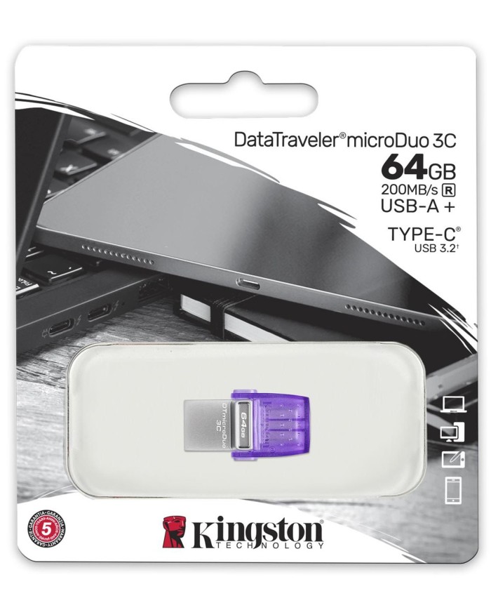 Pendrive Kingston DataTraveler microDuo 3C 64GB USB 3.2