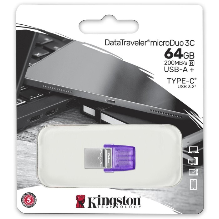 Pendrive Kingston DataTraveler microDuo 3C 64GB USB 3.2