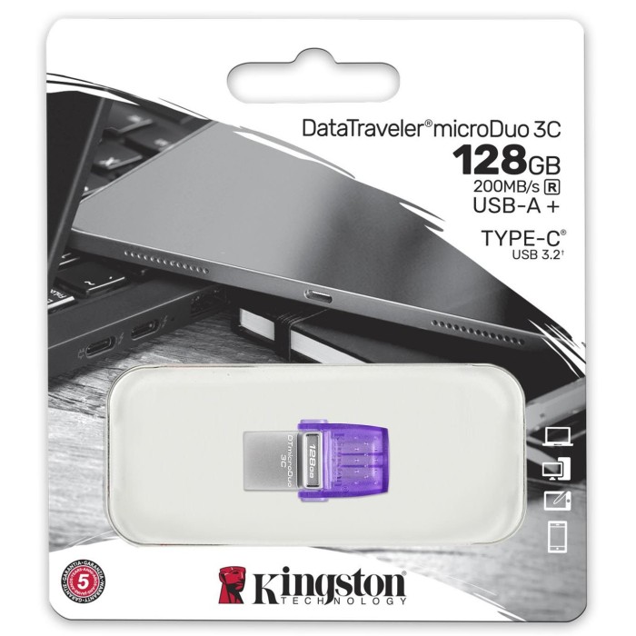 Pendrive Kingston DataTraveler microDuo 3C 128 GB USB 3.2