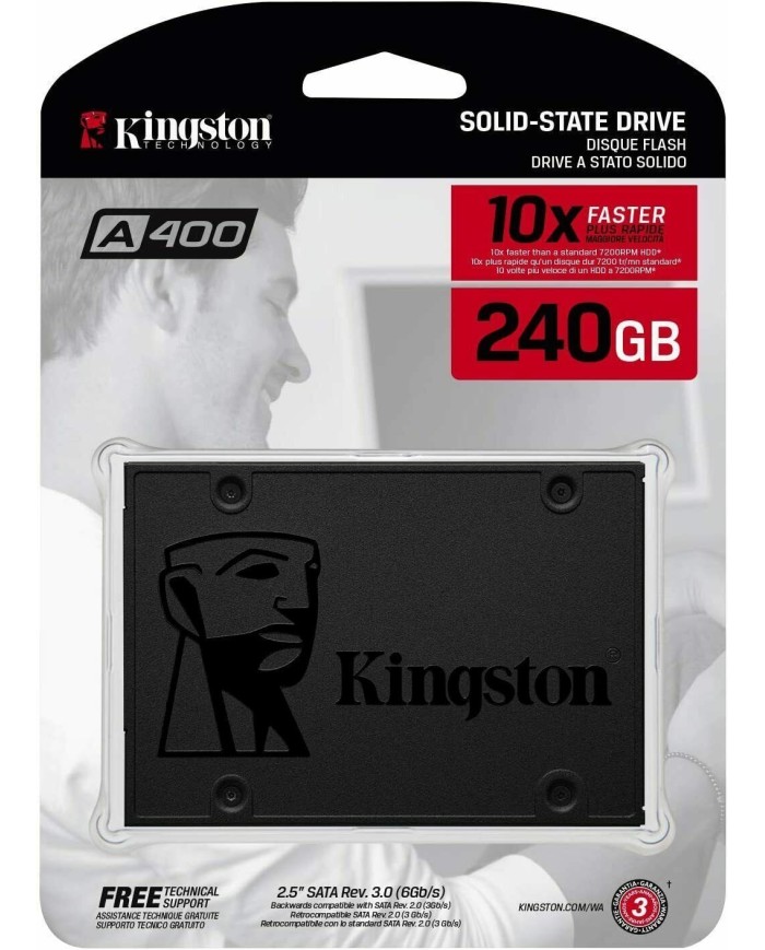 Disco Duro SSD Kingston A400 240GB 2.5 SATA3