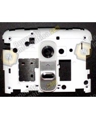 carcasa trasera-intermedia del Chasis con botones y ventana cámara  LG Optimus G2, D802 (blanca)
