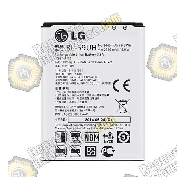 Bateria Original LG BL-59UH Optimus G2 Mini D620