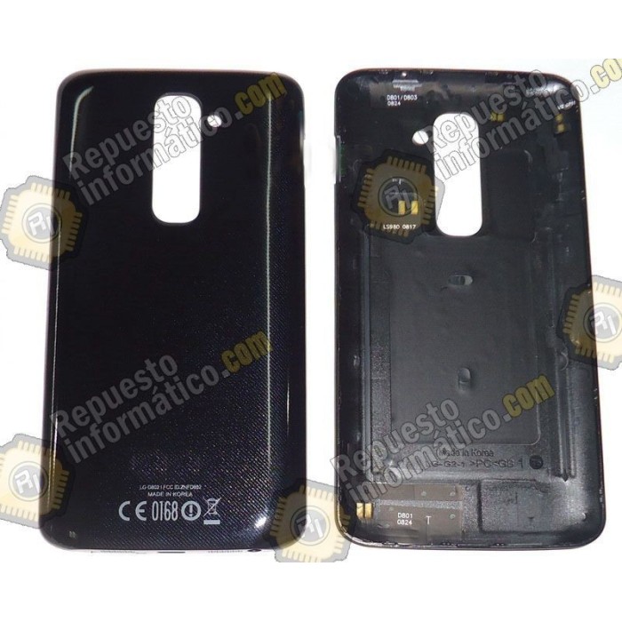 Tapa trasera negra LG G2 mini (D620) (Desmontaje)