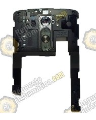 Carcasa intermedia+lentilla+botones LG D855 Optimus G3 Chasis negro (Desmontaje)