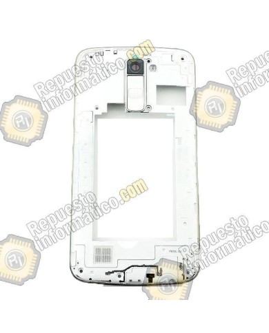 Carcasa intermedia Chasis (LG K10) (K420n) (Blanca)