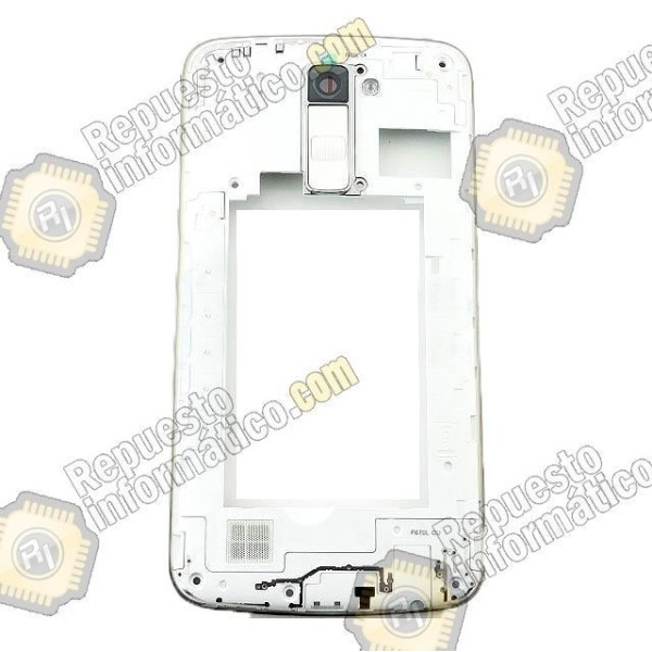 Carcasa intermedia Chasis (LG K10) (K420n) (Blanca)