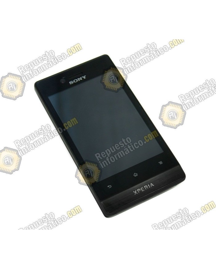 Pantalla (Lcd+tactil+marco) Xperia Miro st23i Negra