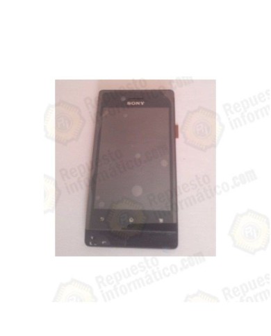 Pantalla (Lcd+tactil+marco) Xperia Miro st23i Negra