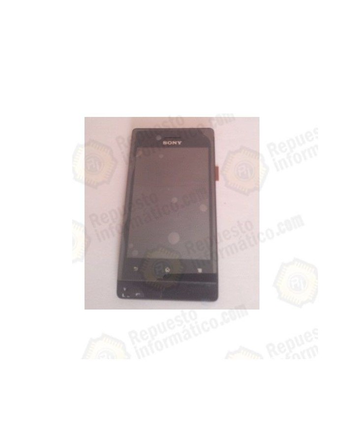 Pantalla (Lcd+tactil+marco) Xperia Miro st23i Negra