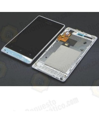 Pantalla (Lcd+tactil+marco) Xperia Miro st23i blanco