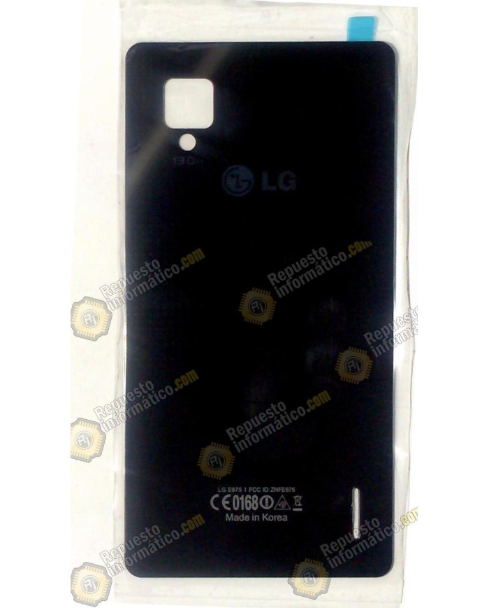 Cristal tapa trasera negro LG OPTIMUS G (E975)