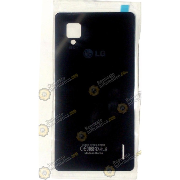 Cristal tapa trasera negro LG OPTIMUS G (E975)