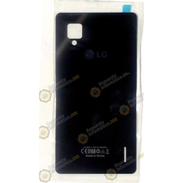 Cristal tapa trasera negro LG OPTIMUS G (E975)
