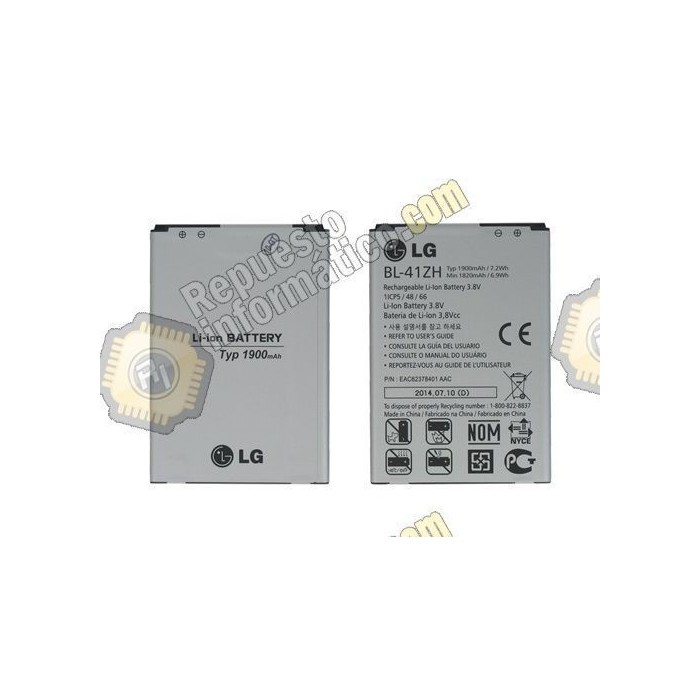 Bateria BL-41ZH LG Fino D290 , L50 D213 , Leon H340n Recuperada