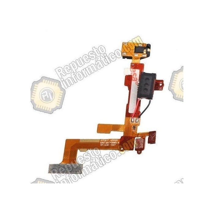 Cable Flex Jack audio auriculares para LG Optimus L7 II (P710)
