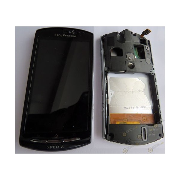 Pantalla+marco+Flex y botones XPERIA NEO V (MT11) (Desmontaje) negro