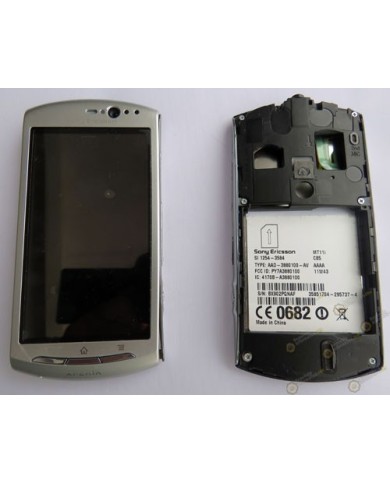 Pantalla+marco+Flex y botones XPERIA NEO V (MT11) (Desmontaje) gris