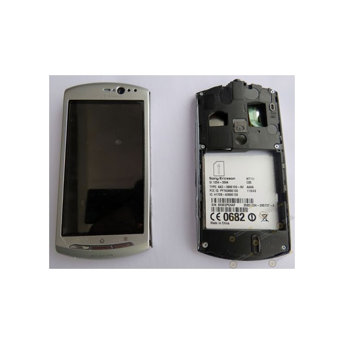 Pantalla+marco+Flex y botones XPERIA NEO V (MT11) (Desmontaje) gris