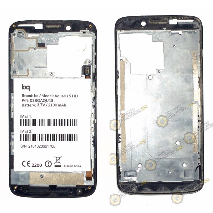 Carcasa Frontal Bq Aquaris 5 (Desmontaje)