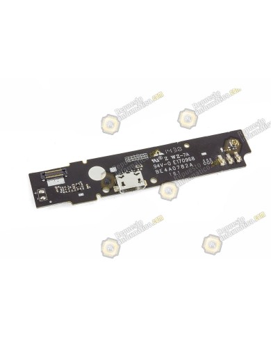Placa inferior con conector de carga y accesorios para BQ Aquaris E6