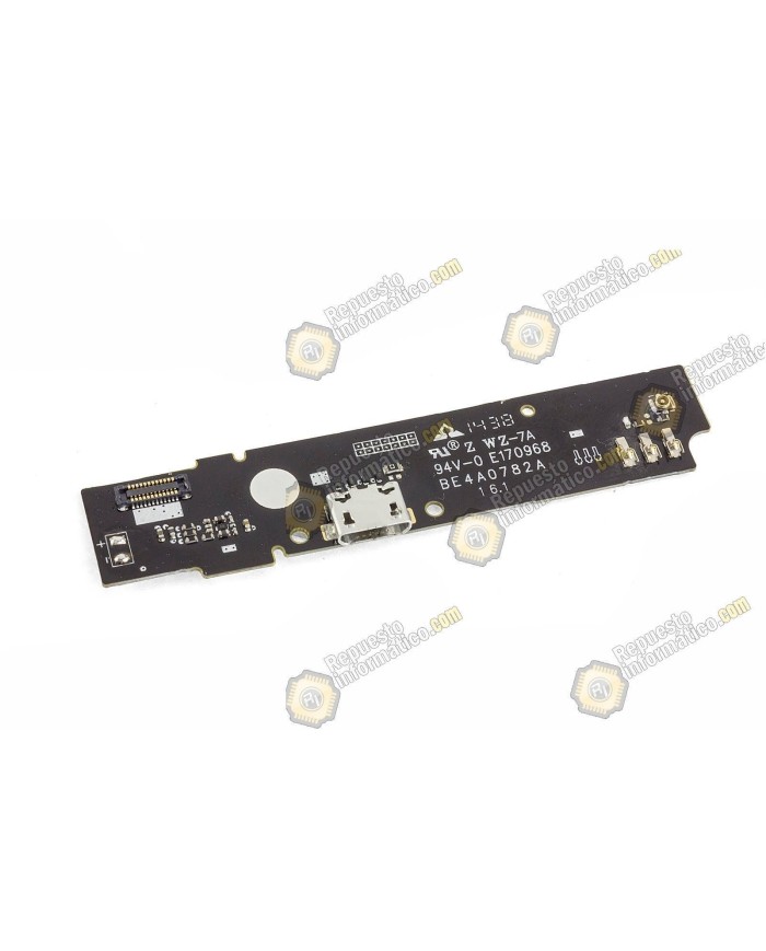 Placa inferior con conector de carga y accesorios para BQ Aquaris E6